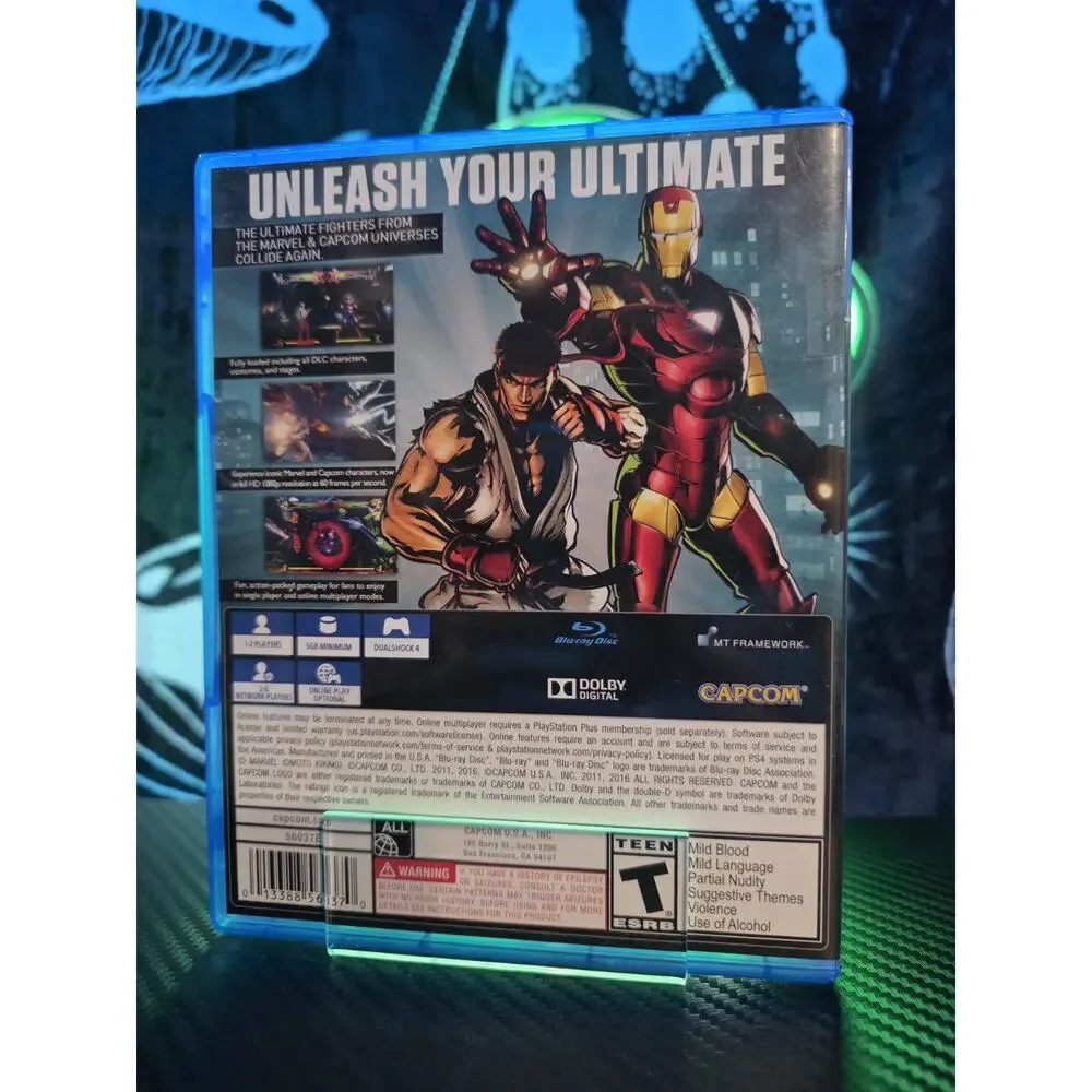 Sony PlayStation 4 Capcom Ultimate Marvel Vs Capcom 3 GameStop Exclusive 2016